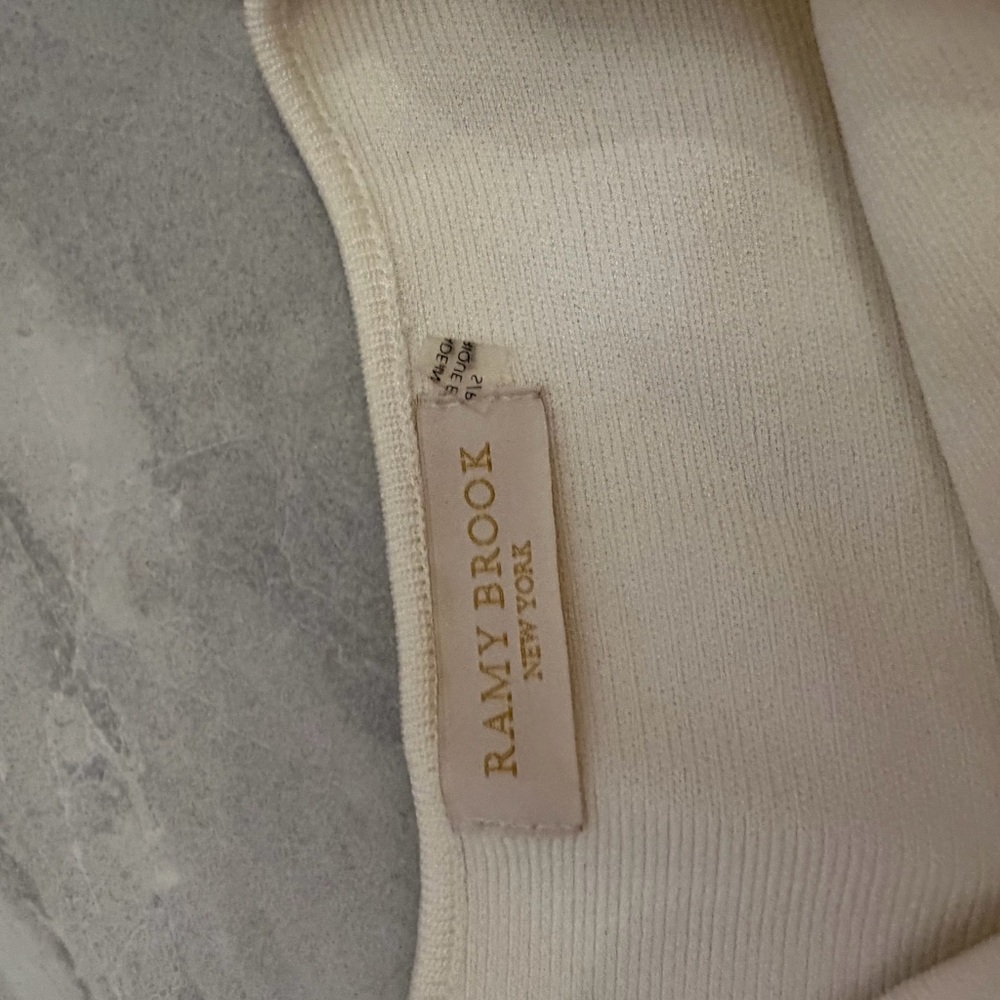 Ramy Brook Cream Mini Dress chain strap - Picture 2 of 2